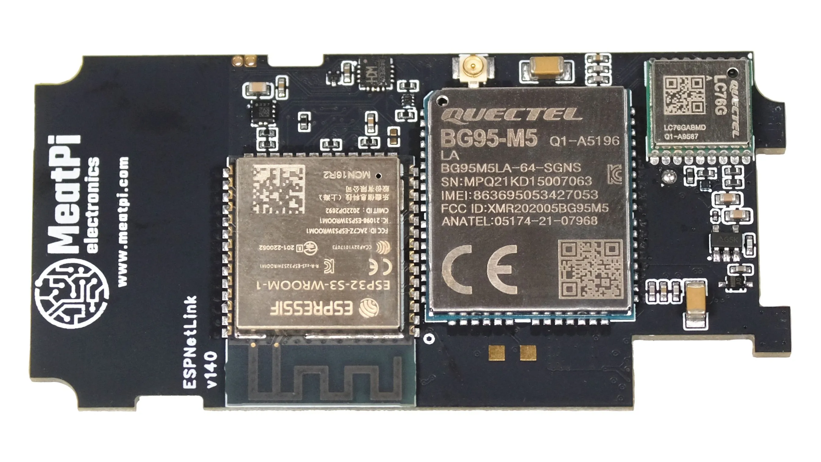 ESPNetLink board with the Quectel BG95-M5 modem
