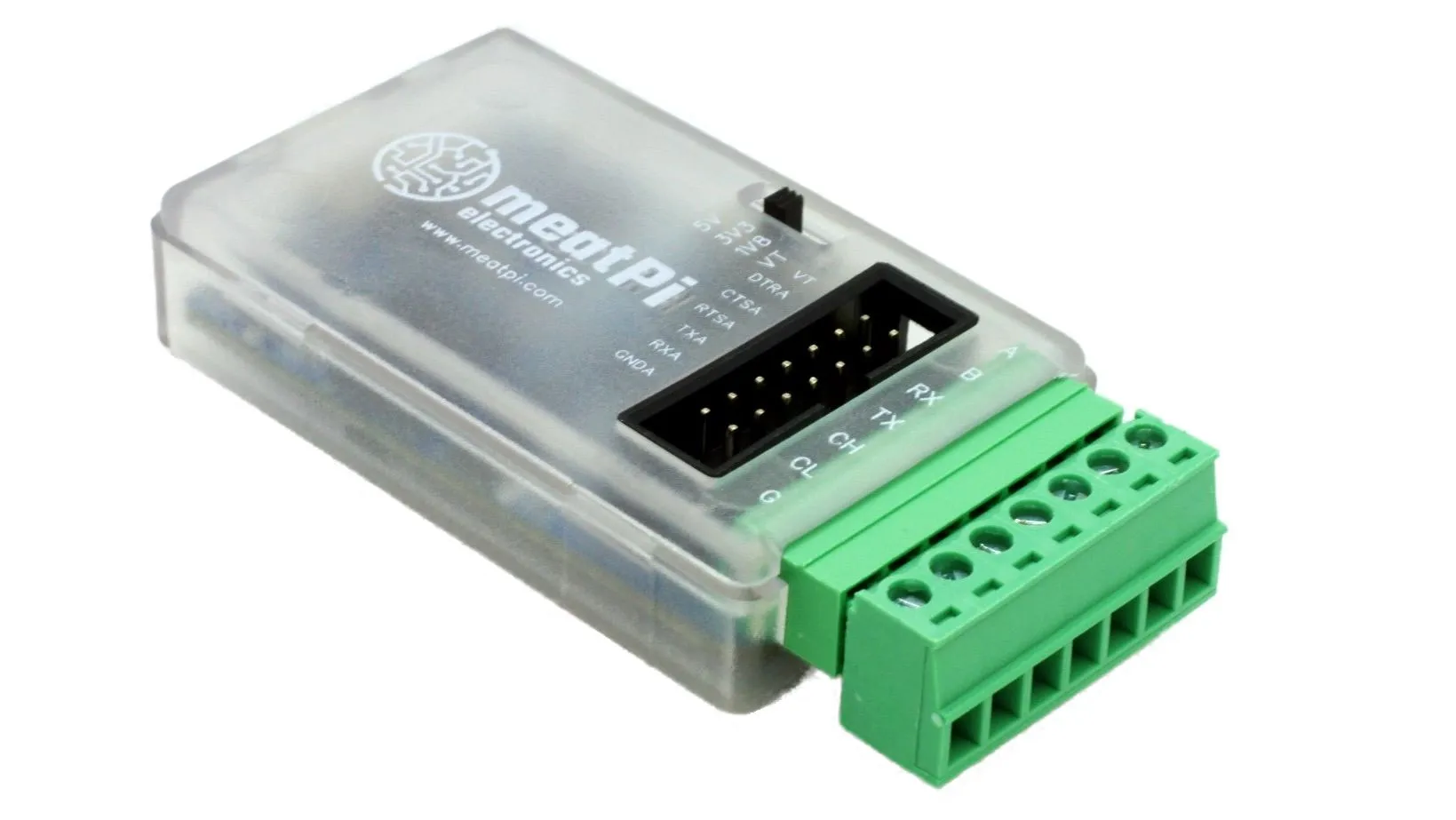 Ollie v2 in its enclosure with the screw-terminal connector